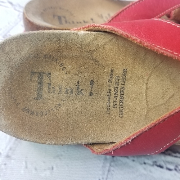 Think! red thong flip flop sandals - Picture 5 of 11